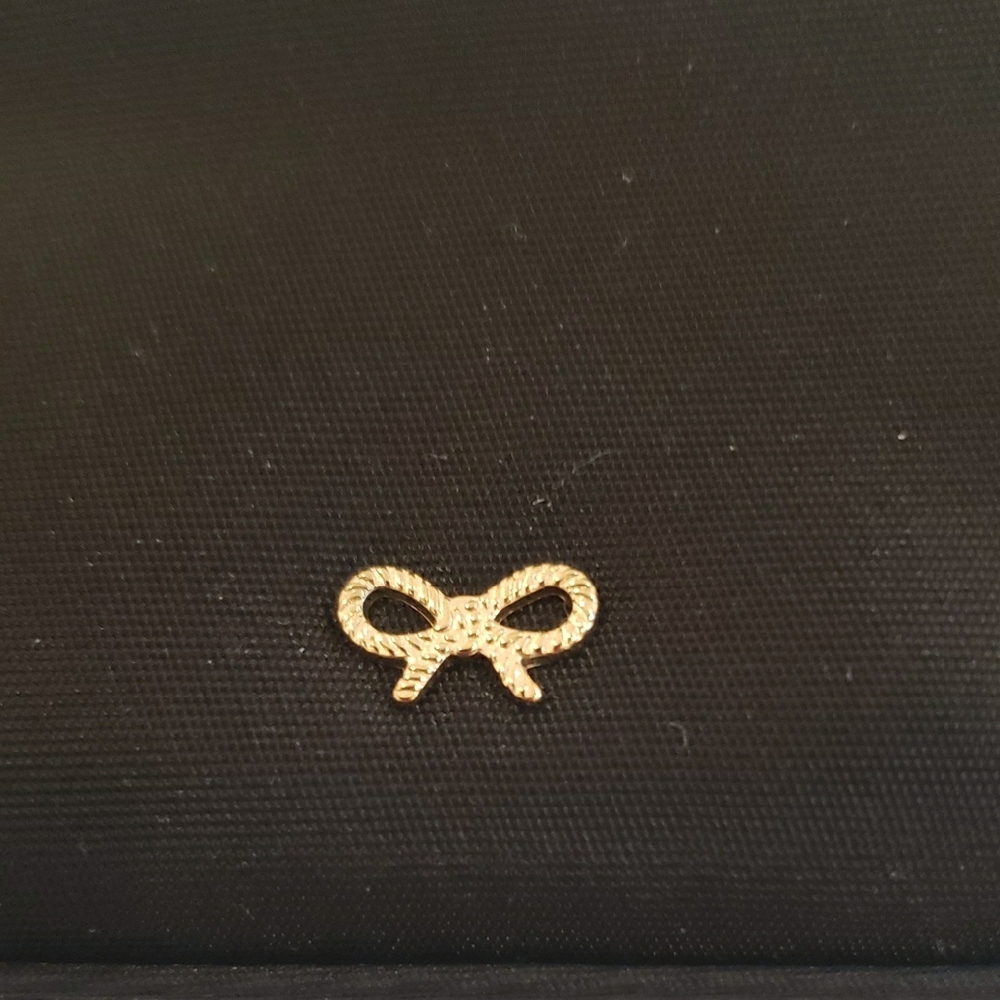 Anya Hindmarch Black Pouch with Gold Accents - Picture 5 of 9